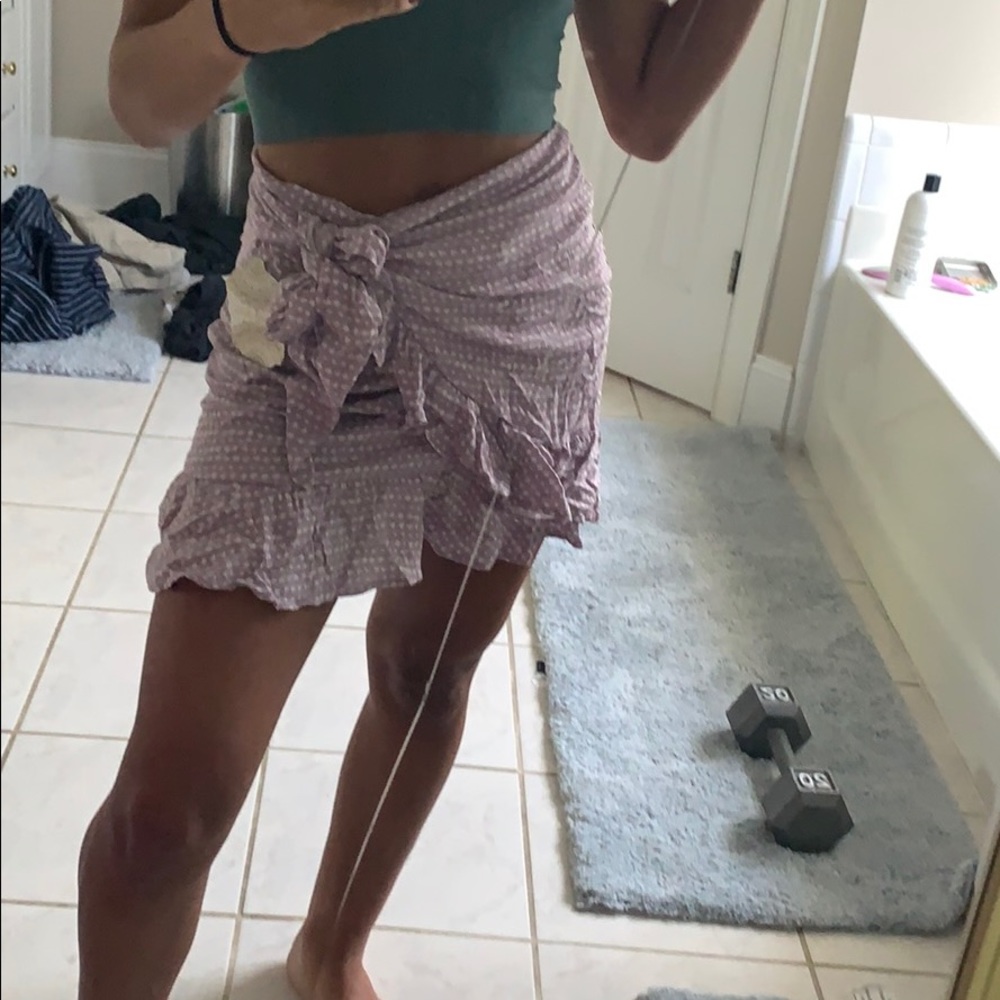 ALTAR’D STATE LILAC WRAP SKIRT